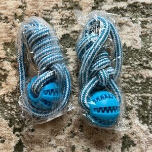 Set of 2 dog rope toys NEW